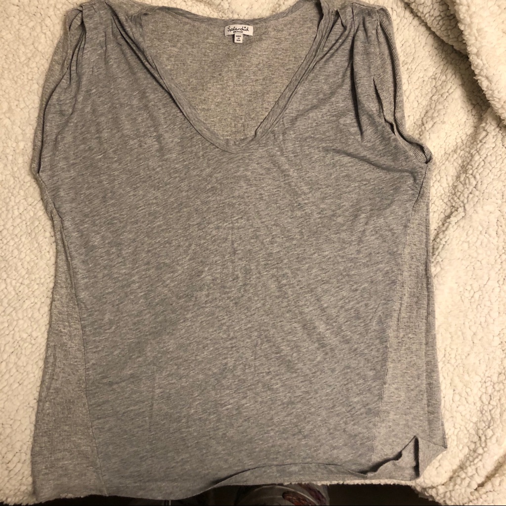 Grey Splendid Cotton Tee Size M